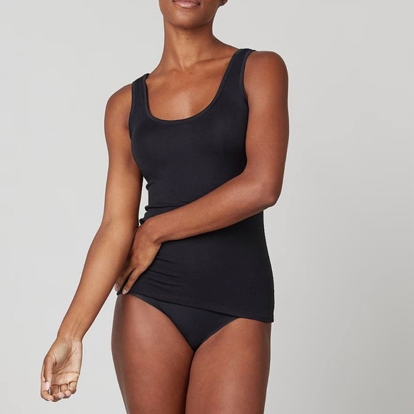 NWT - SPANX - Very Black 
Better Base Scoop Neck Eco-Conscious Tank - Size: 3X - Picture 1 of 4